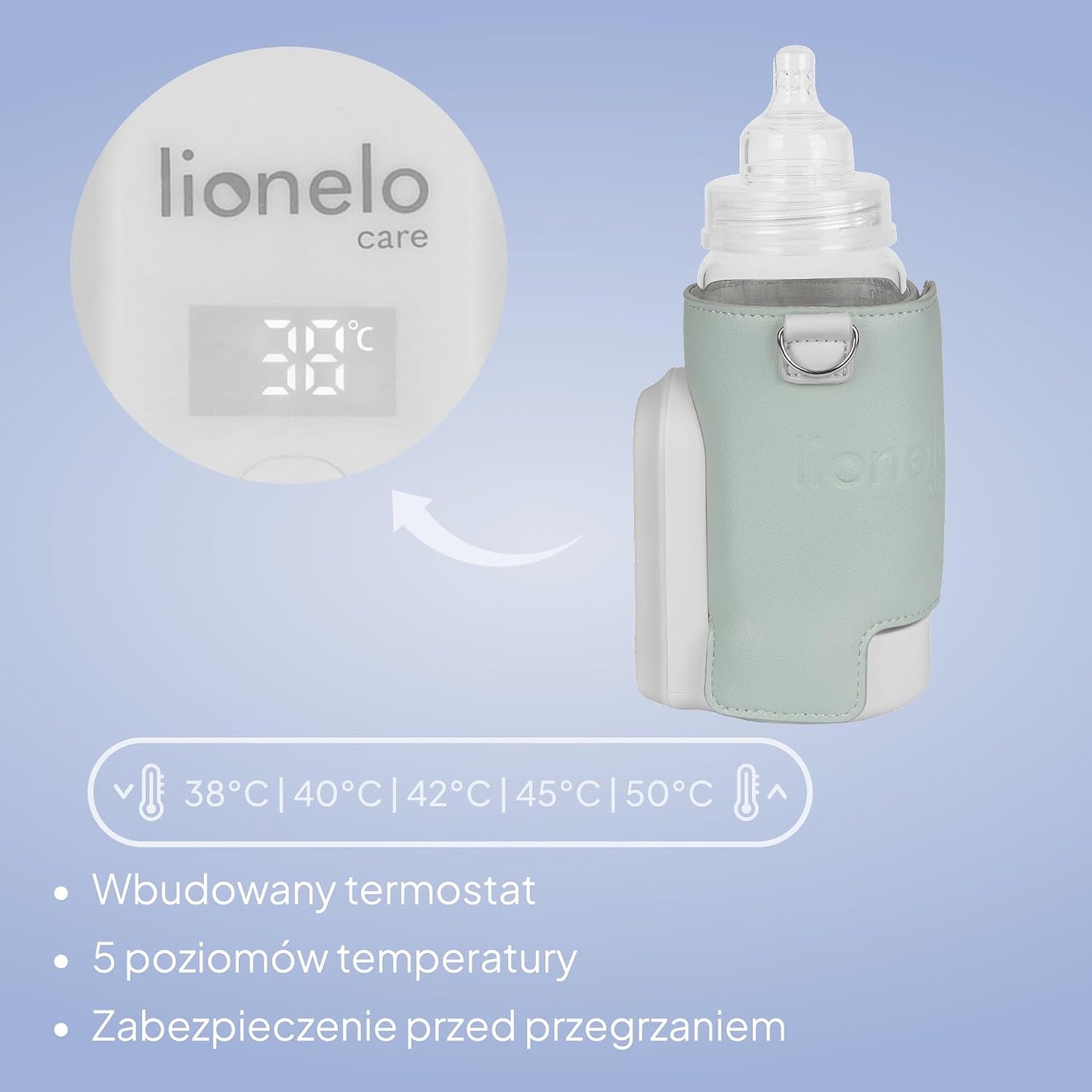 LIONELO Thermup Go Evo portable bottle warmer