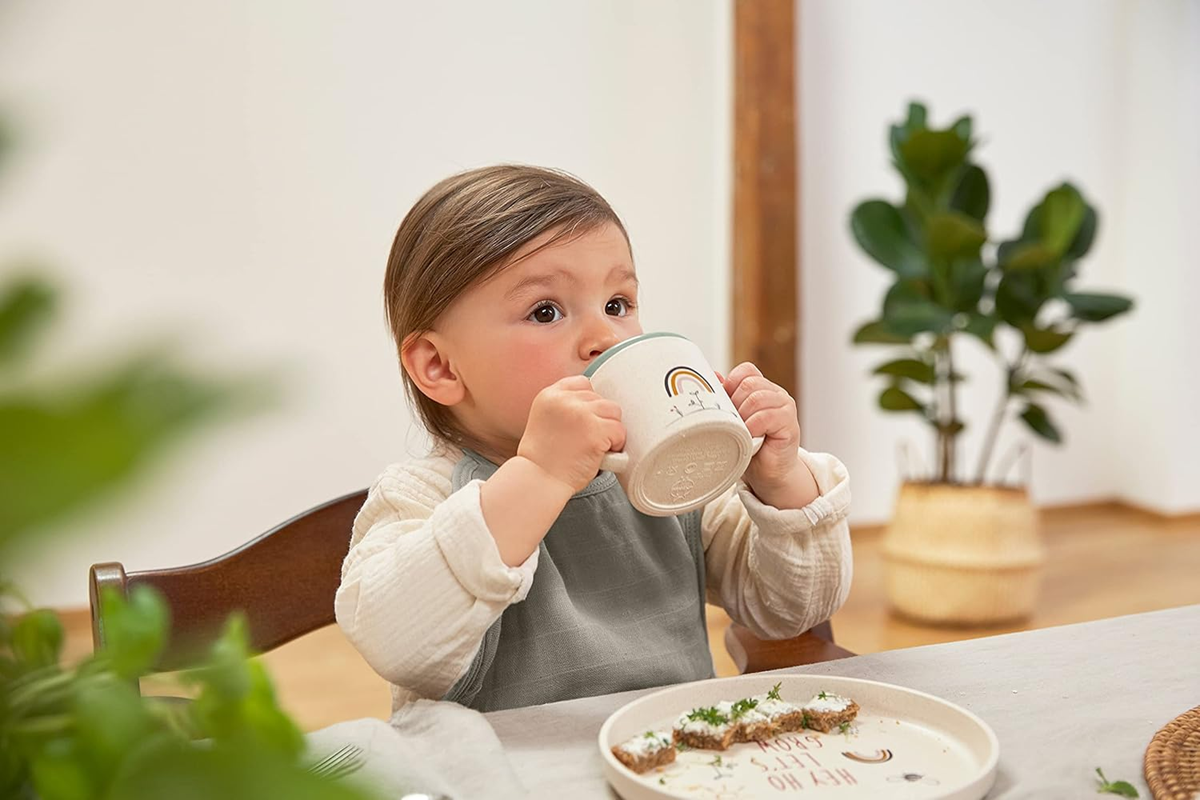 LASSIG Sippy Cup Garden Explorer cană cu cioc 150 ml, 6 luni+