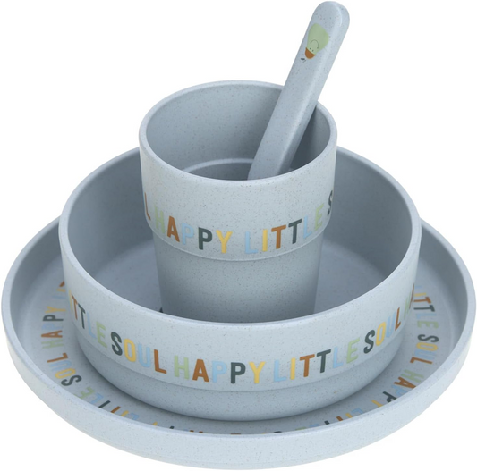 LASSIG servis utan melamin Happy Fruits Lemon