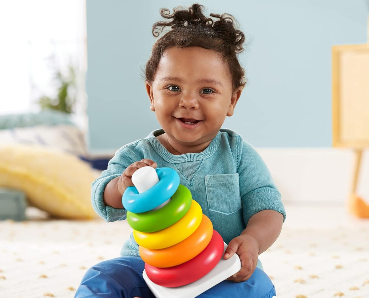 FISHER-PRICE Rock-a-Stack piramida 5 kółek 21 cm