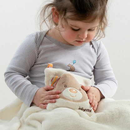 Fehn Rainbow Teddy třešňový peckový termofor 16 cm