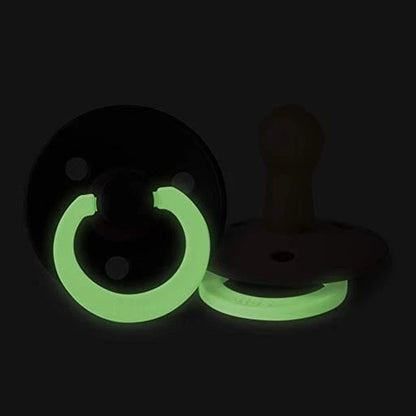 BIBS COLOUR GLOW smoczki uspokajające 2pack kauczuk 6-18 msc