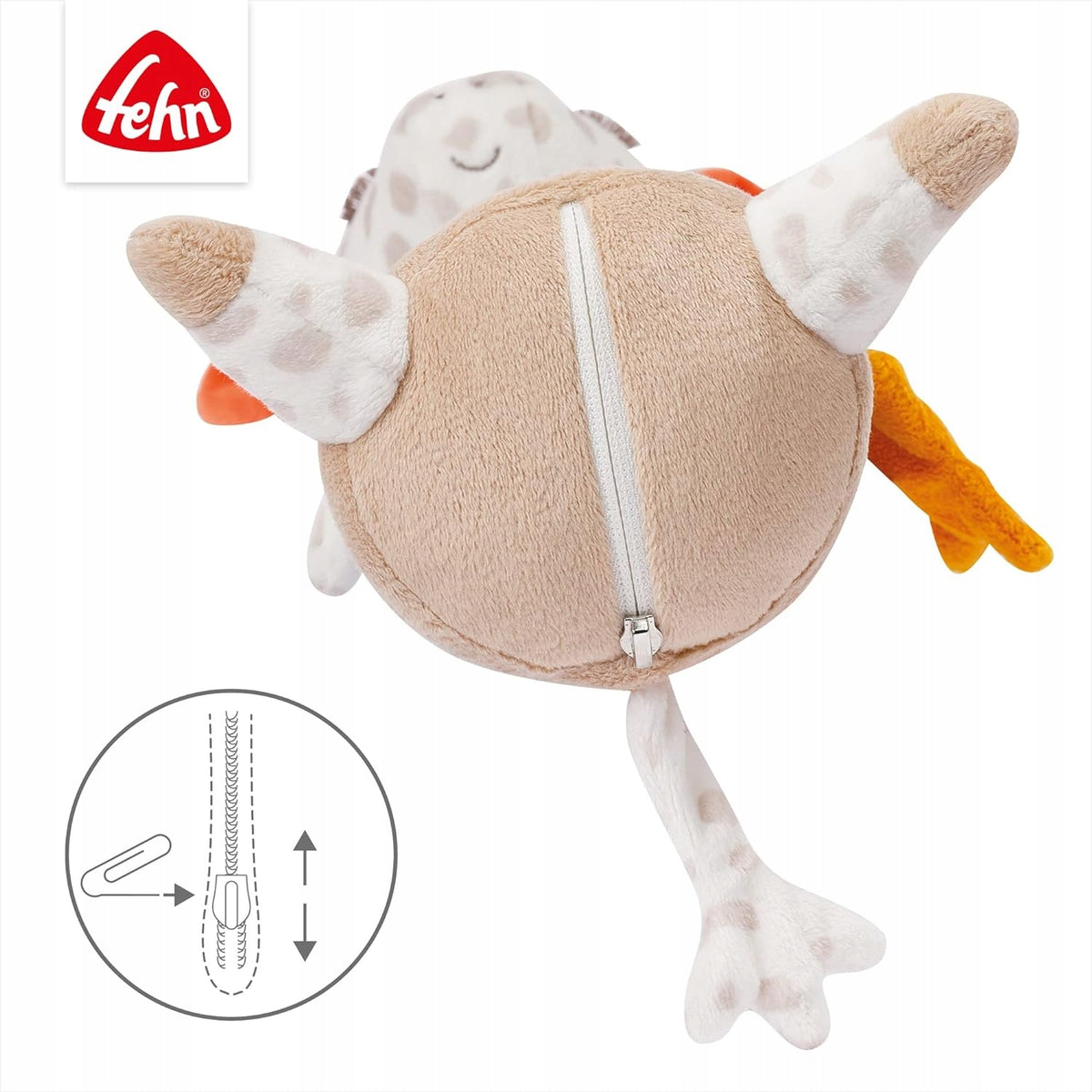 FEHN lampka nocna przytulanka żyrafa 27cm GUTE NACHT
