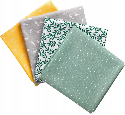 SOPHIE DIE GIRAFE Baumwollwindeln 70cm x 70cm x 4 Stück