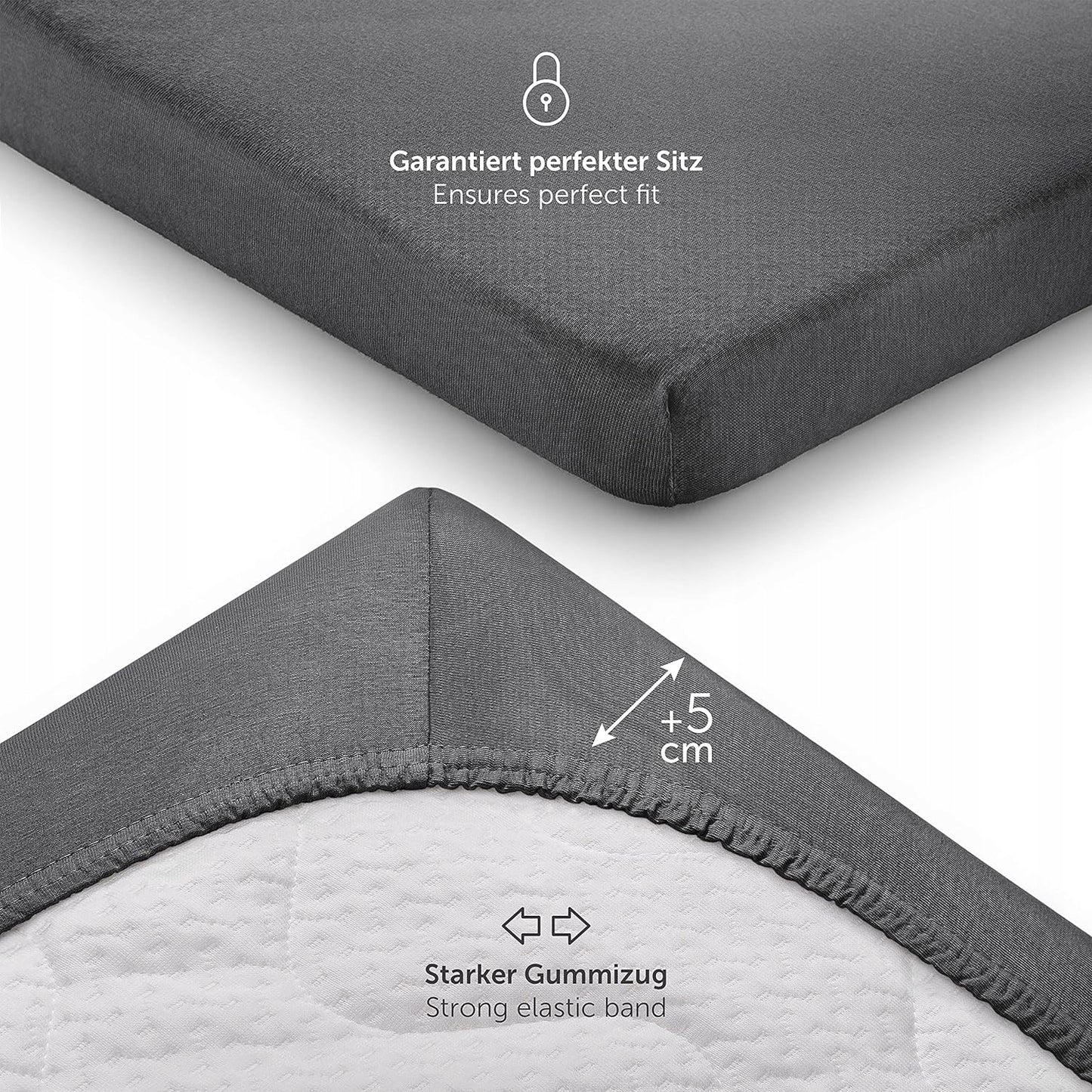 LALENI cearșaf cu elastic pentru leagăn 40x90 2 buc.