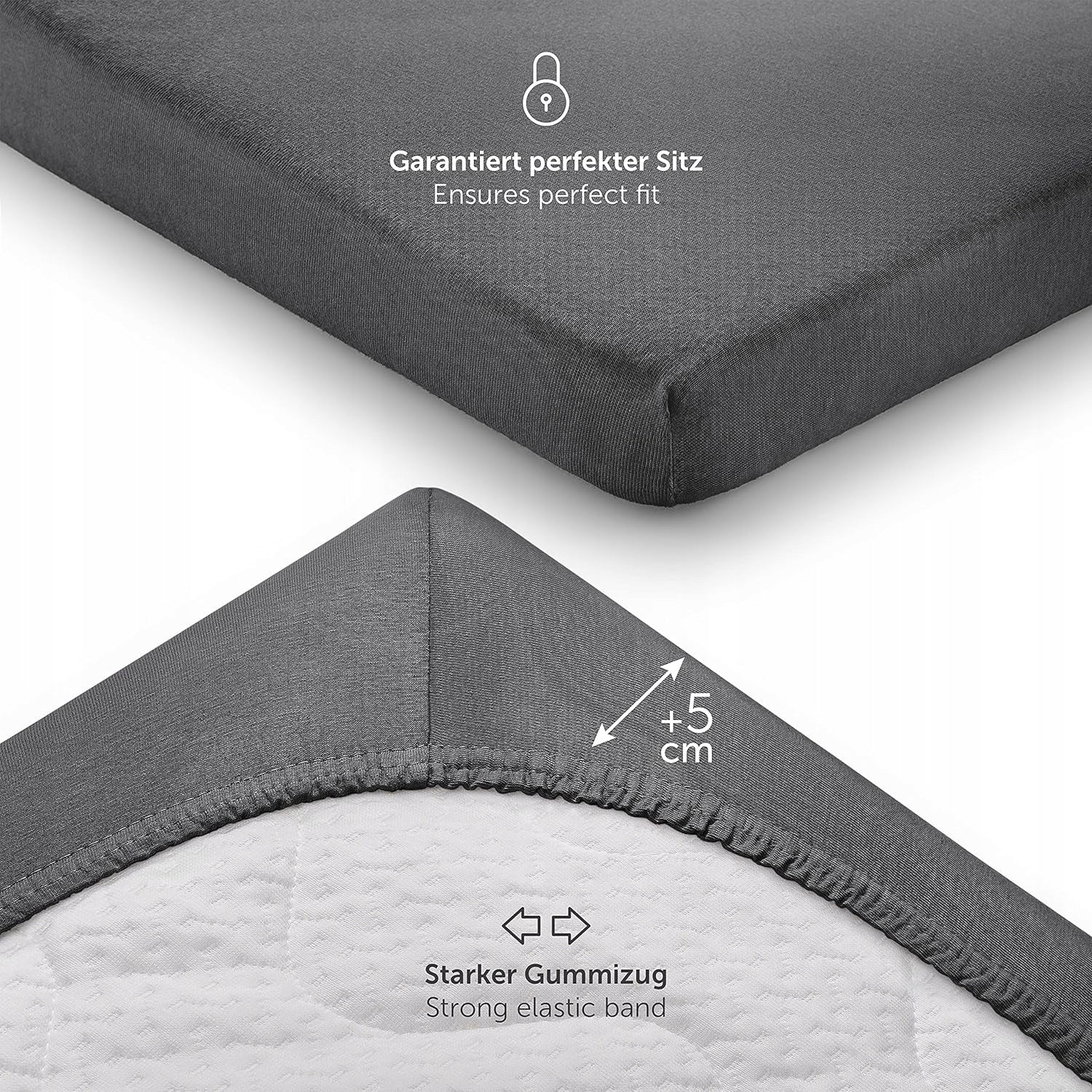 LALENI cearșaf cu elastic pentru leagăn 40x90 2 buc.
