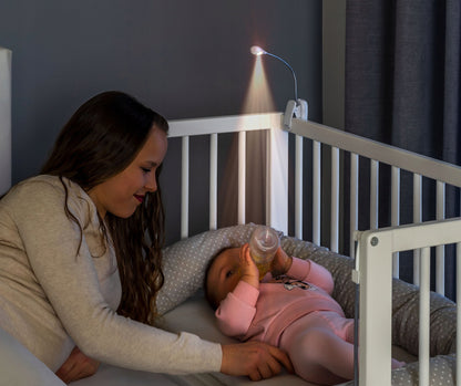 REER Mummy&Me lampka nocna LED z elastyczną szyjką na klips
