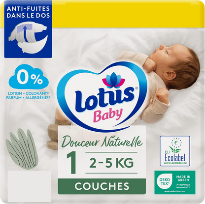 LOTUS BABY ekologické jednorazové plienky veľ. 1 (2 – 5 kg) x20