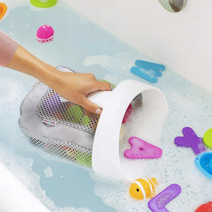 MUNCHKIN Super Scoop organizer siatka do kąpieli organizer na zabawki z przyssawką do wanny