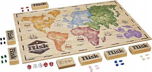 HASBRO Risk gra strategiczna drewniane plansza i pionki J. FRANCUSKI