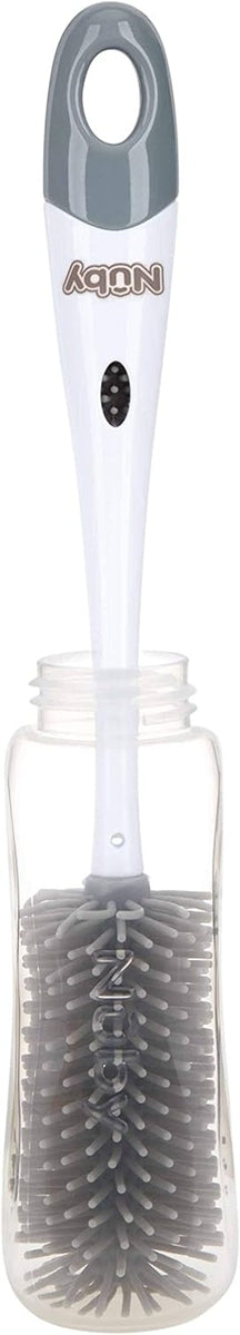 NUBY 2w1 szczotka do czyszczenia smoczków i butelek 30 cm + podstawka – zdjęcie produktu 2