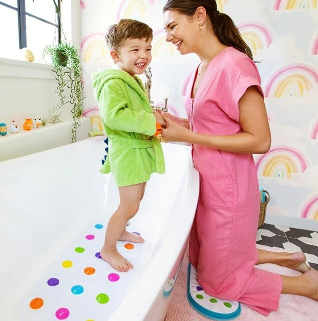 MUNCHKIN Dots halkfri gummibadmatta 36 x 77 cm