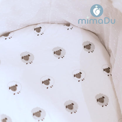 MIMADU Spannbetttuch x2 40x80 cm