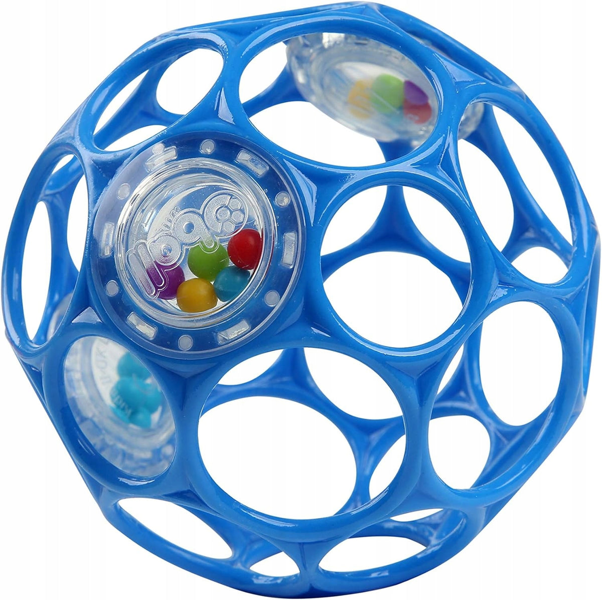 BRIGHT STARTS Oball Rattle mordedor de silicona con asa sonajero 10 cm