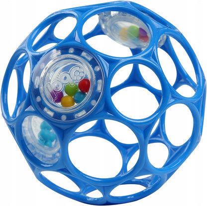 BRIGHT STARTS Oball Rattle mordedor de silicona con asa sonajero 10 cm