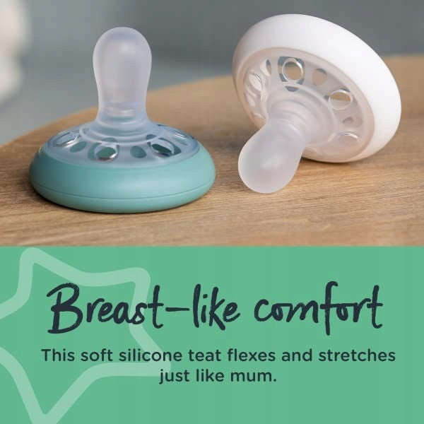 TOMMEE TIPPEE ortodontický cumlík x2 6-18 mesiacov SVETIELKUJÚCI V TME