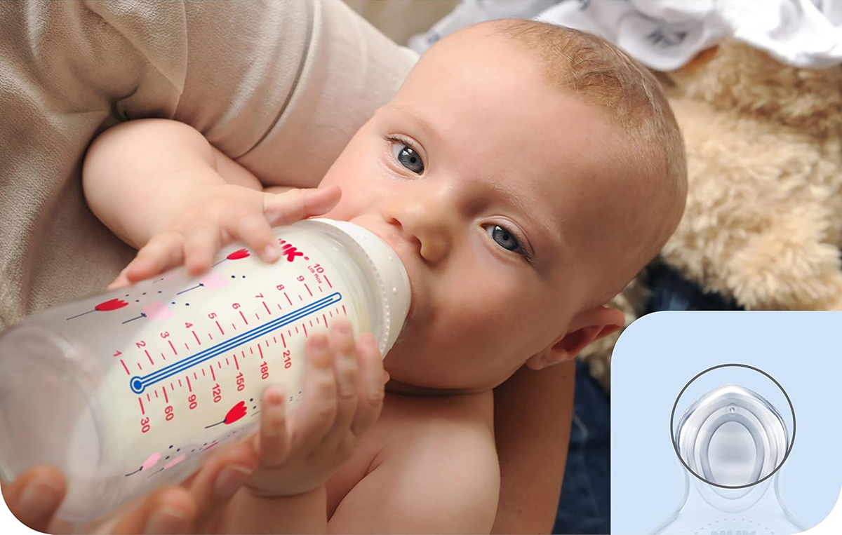 NUK First Choice+ bottle 150 ml, S teat, slow flow, 0+