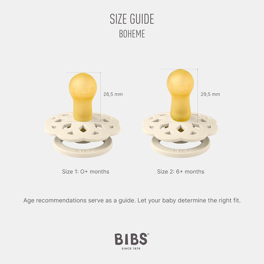 BIBS BOHEME nyugtató cumik 2 db-os csomag 6 hó+