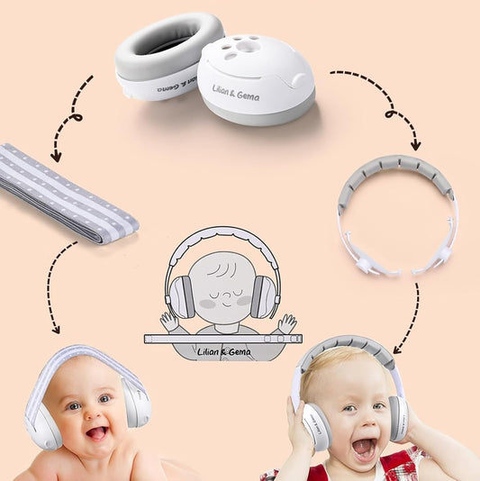 LILIAN & GEMA Casque antibruit 2 en 1 25 dB + Étui