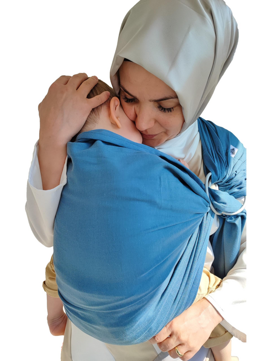 SHABANY Ringsling Babytragetuch BIO-BAUMWOLLE