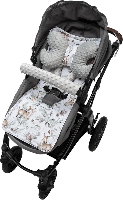 MEDI PARTNERS Buggy-Sitzauflage Schmetterling + Protektor