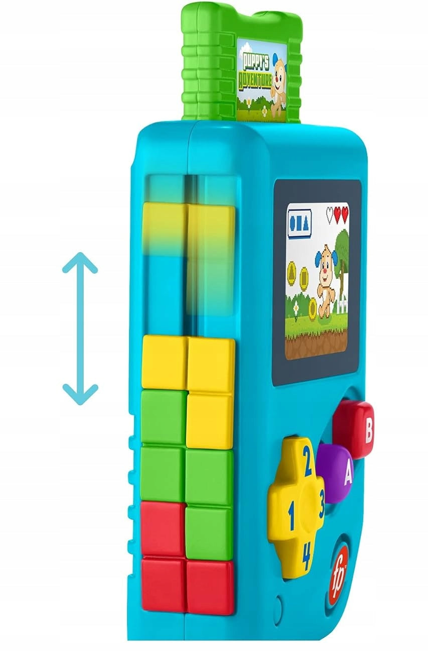 FISHER-PRICE Lil Gamer interaktívna retro konzola NEMECKÝ JAZYK
