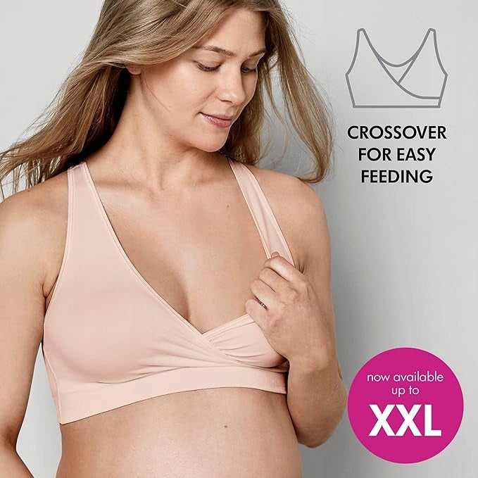 MEDELA KEEP COOL SLEEP biustonosz do karmienia na noc XXL, oddychający biustonosz ciążowy z łatwym karmieniem