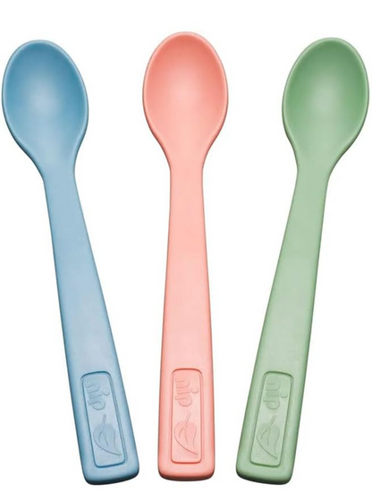 NIP Eat Green set de 3 lingurițe, 14 cm, 4 luni+