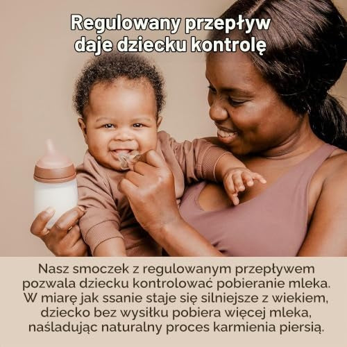 Suavinex Zero Zero butelka antykolkowa 270 ml 3m+ średni przepływ (M)