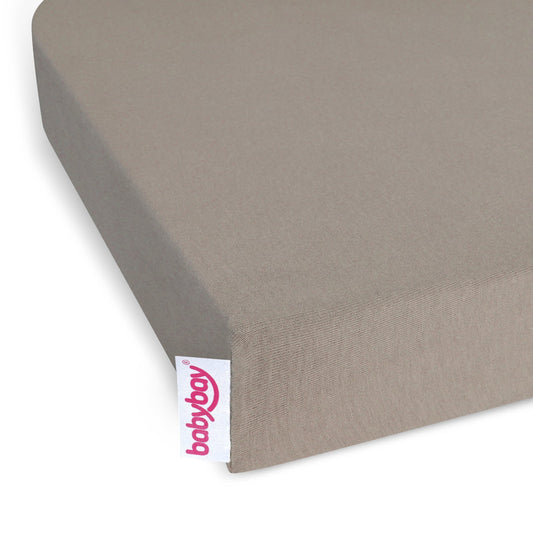babybay Jersey Deluxe prześcieradło z gumką Nougat 89x50 cm