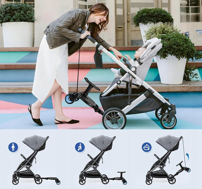FNRIDS marchepied universel pour poussette, capacité de charge 25 kg