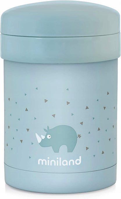 MINILAND Thermetic Speisethermos 700 ml + 2 Behälter und Hülle mit Griff