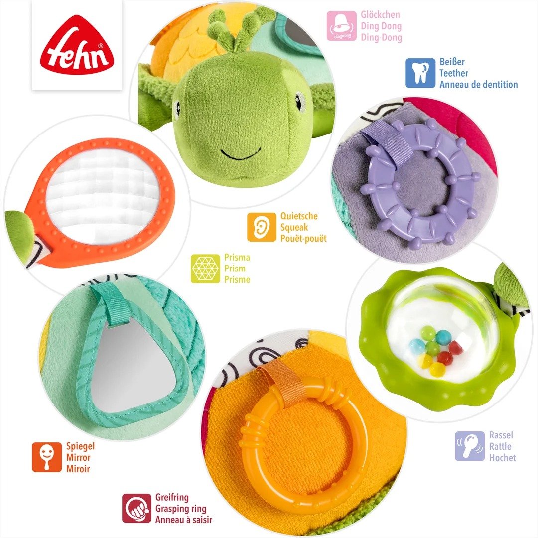Fehn broască țestoasă de mare XL jucărie pentru stimulare 3m+