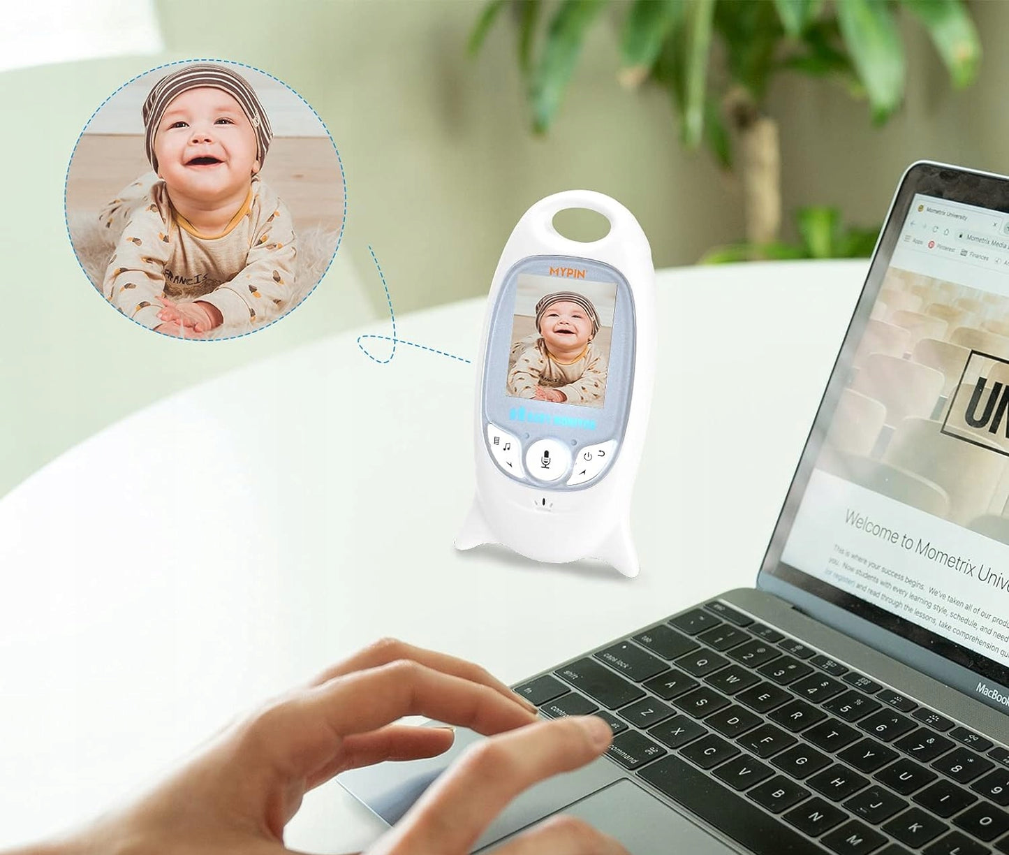 MEIQ VB601 baby monitor digital cu ecran LCD de 2" VOX