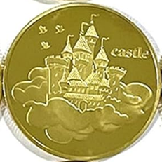 BRADOC Wróżka Zębuszka pozłacana metalowa moneta pod poduszkę 4 cm ZAMEK