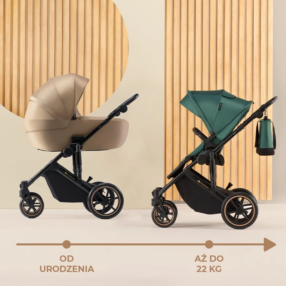 KINDERKRAFT PRIME2 PRO 3v1 multifunkční kočárek do 22kg + autosedačka MINK PRO