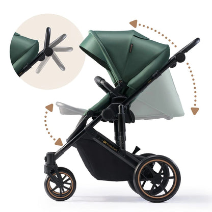 KINDERKRAFT PRIME2 PRO 3v1 multifunkční kočárek do 22kg + autosedačka MINK PRO