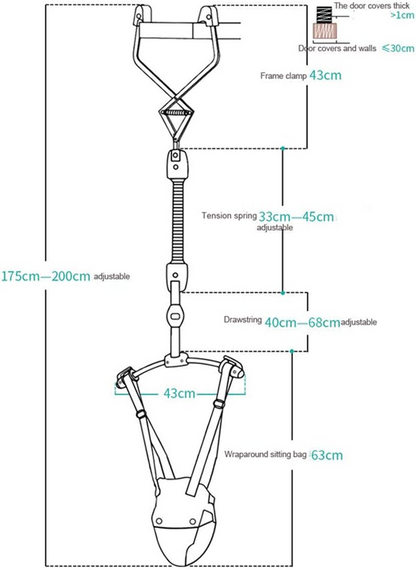 HAHAFISH Türhopser 6-24 Monate bis 16 kg