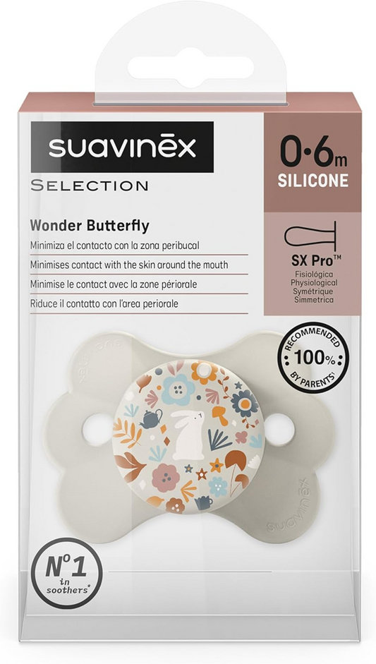 SUAVINEX SELECTION SX PRO szilikon cumi 0–6 hónap