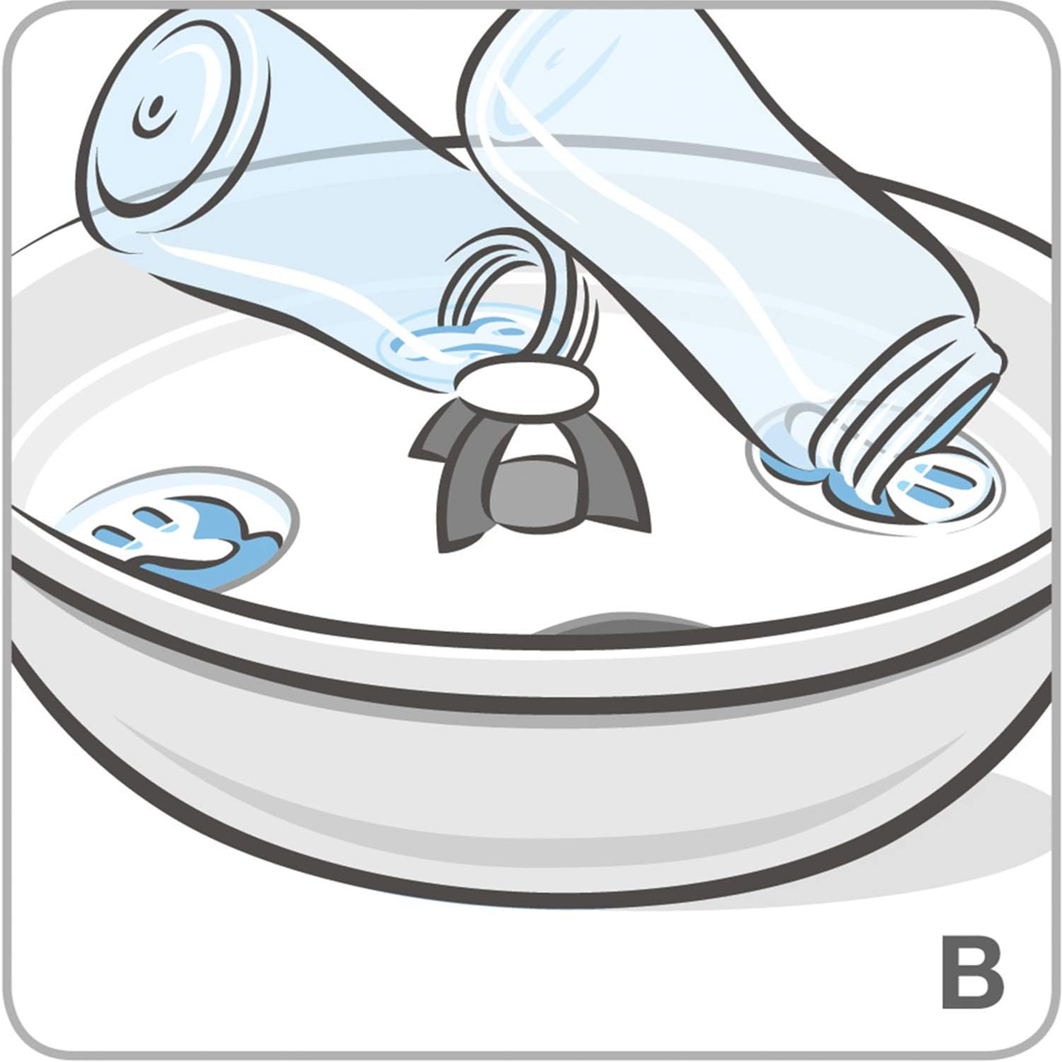 Sterilizator cu microunde TIGEX Express pentru 5 biberoane și accesorii, 4 minute