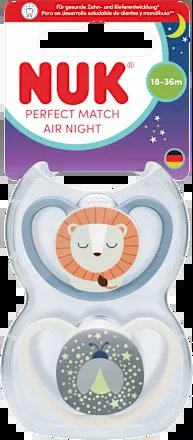 NUK Perfect Match Air Night nyugtatócumik 18–36 hónapos korig