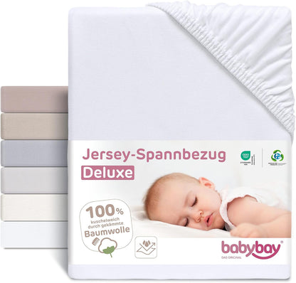 BABYBAY Spannbettlaken mit Membran 89x50 cm