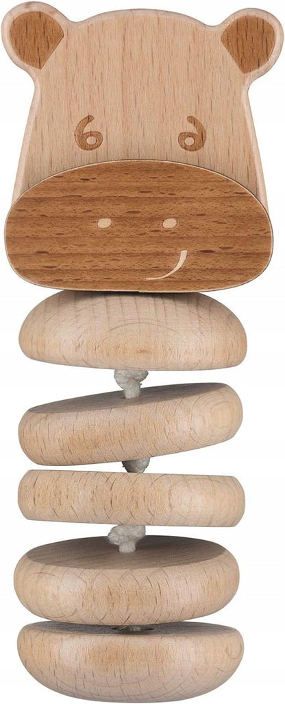 BEBE CONFORT set de jucării din lemn cu zornăitoare, 3 luni+