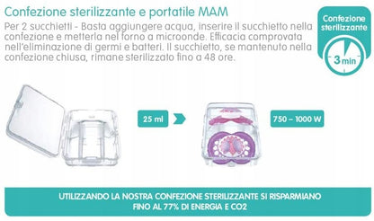 MAM PERFECT NIGHT Schnuller x2 0-6m + Box