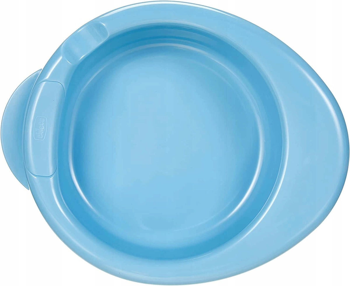 CHICCO zestaw naczyń 6msc+. Talerzyk termiczny dla niemowląt, niebieski, BPA free