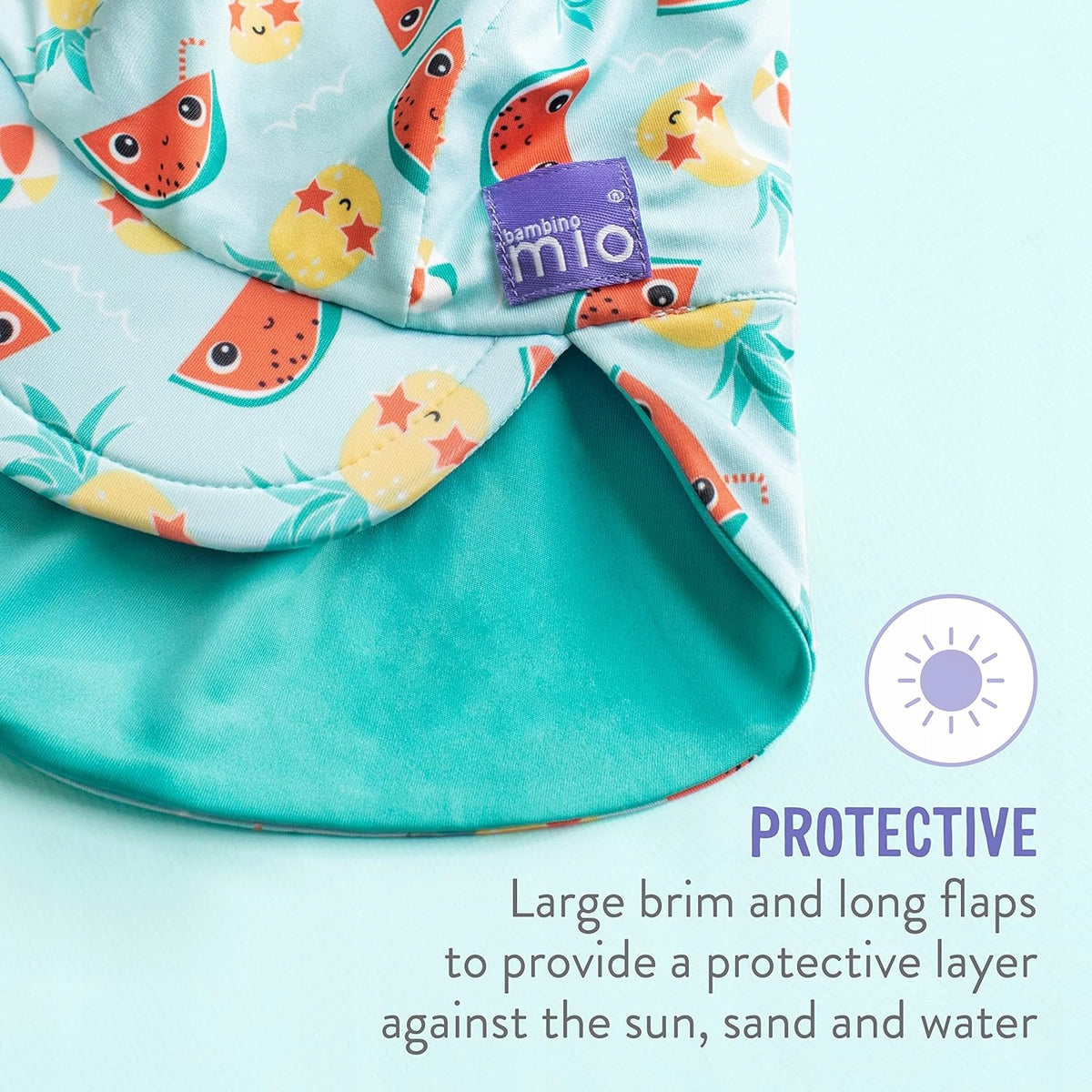 BAMBINO MIO czapka do pływania 0-12 msc UPF dwustronna – zdjęcie produktu 2