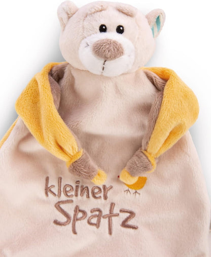 NICI Schnuffeltuch Bär "Kleiner Spatz" 25 x 25 cm
