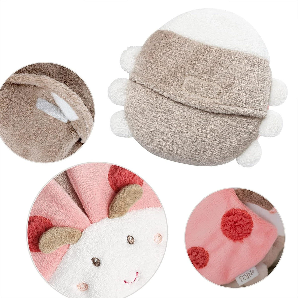 FEHN plush cherry stone heat pad 18 cm BEETLE