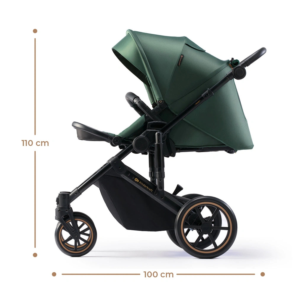 KINDERKRAFT PRIME2 PRO 3v1 večnamenski voziček do 22kg + avtosedež MINK PRO