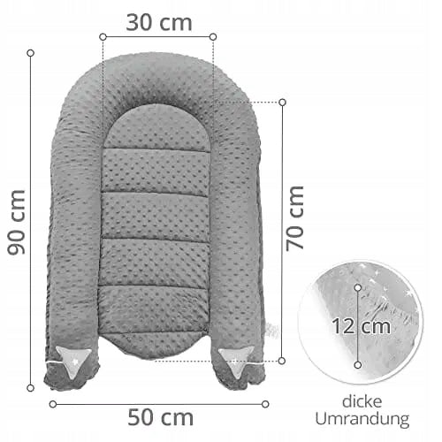 TOTSY BABY φωλιά μωρού 90 x 50 minky